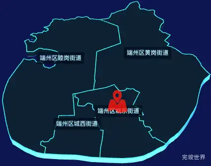 echarts肇庆市端州区geoJson地图3d地图自定义图标